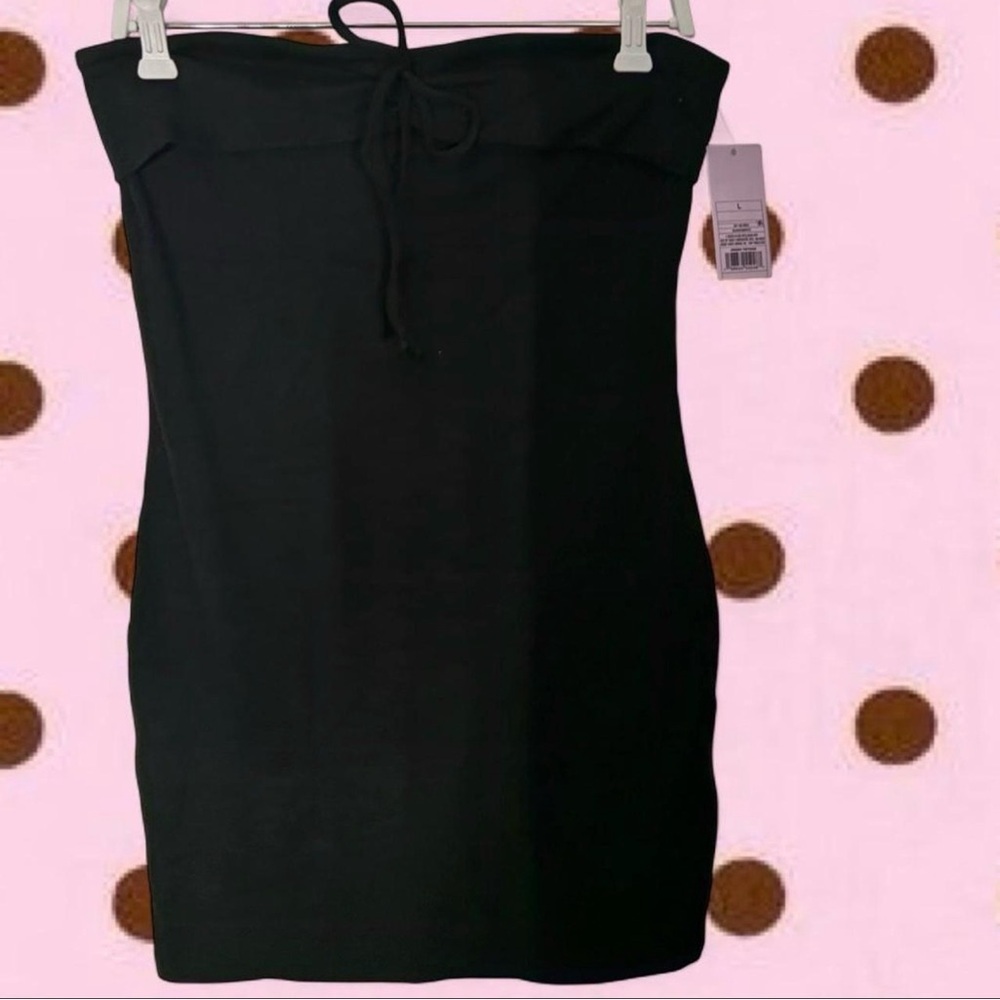 Wild Fable Black Strapless Mini Dress